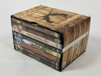 Westernová kolekce 8xDVD (Krajina střelců, Podivné dědictví, Nezničitelní, Za řekou je Texas, Willie Boy , Souboj u El Diablo, Muži proti muži, Viva Maria!), 2011